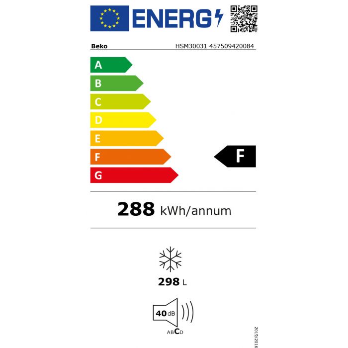 Beko HSM30031 vrieskist 110 cm breed