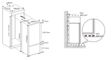Wiggo WR-BC178E(W) - Inbouw  Koel-vriescombinatie
