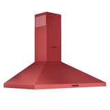 Wiggo WE-C930P(R) - Wandschouw Afzuigkap - 90cm - Rood