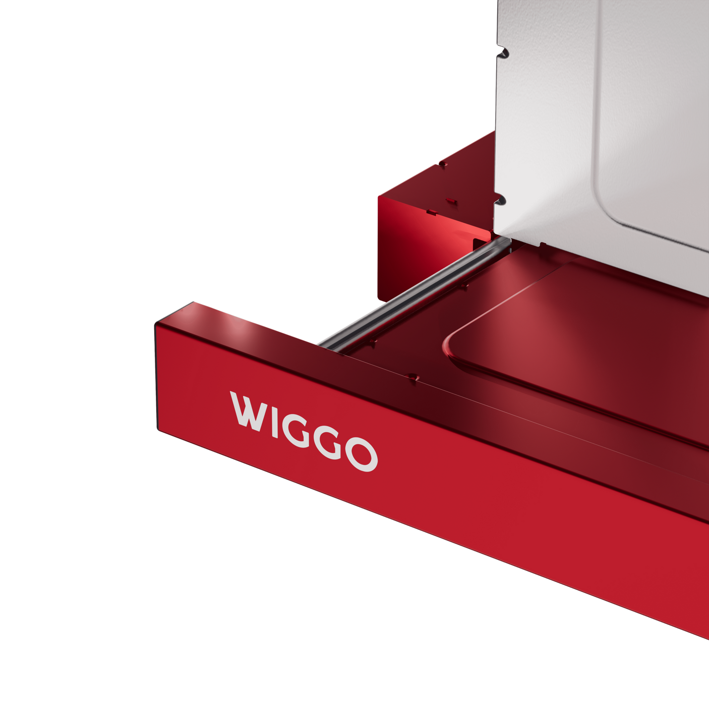 Wiggo WE-D620B(R) Vlakscherm afzuigkap - Rood - 60 cm