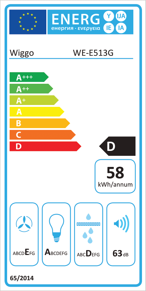 Wiggo WE-E513G(C) - Schuine Afzuigkap - 50cm - Creme Glas