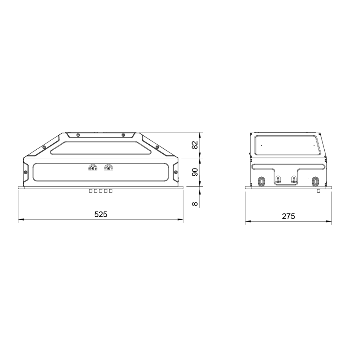 Wiggo WE-E573R(WW) - Inbouw Afzuigkap - 60cm  - Wit