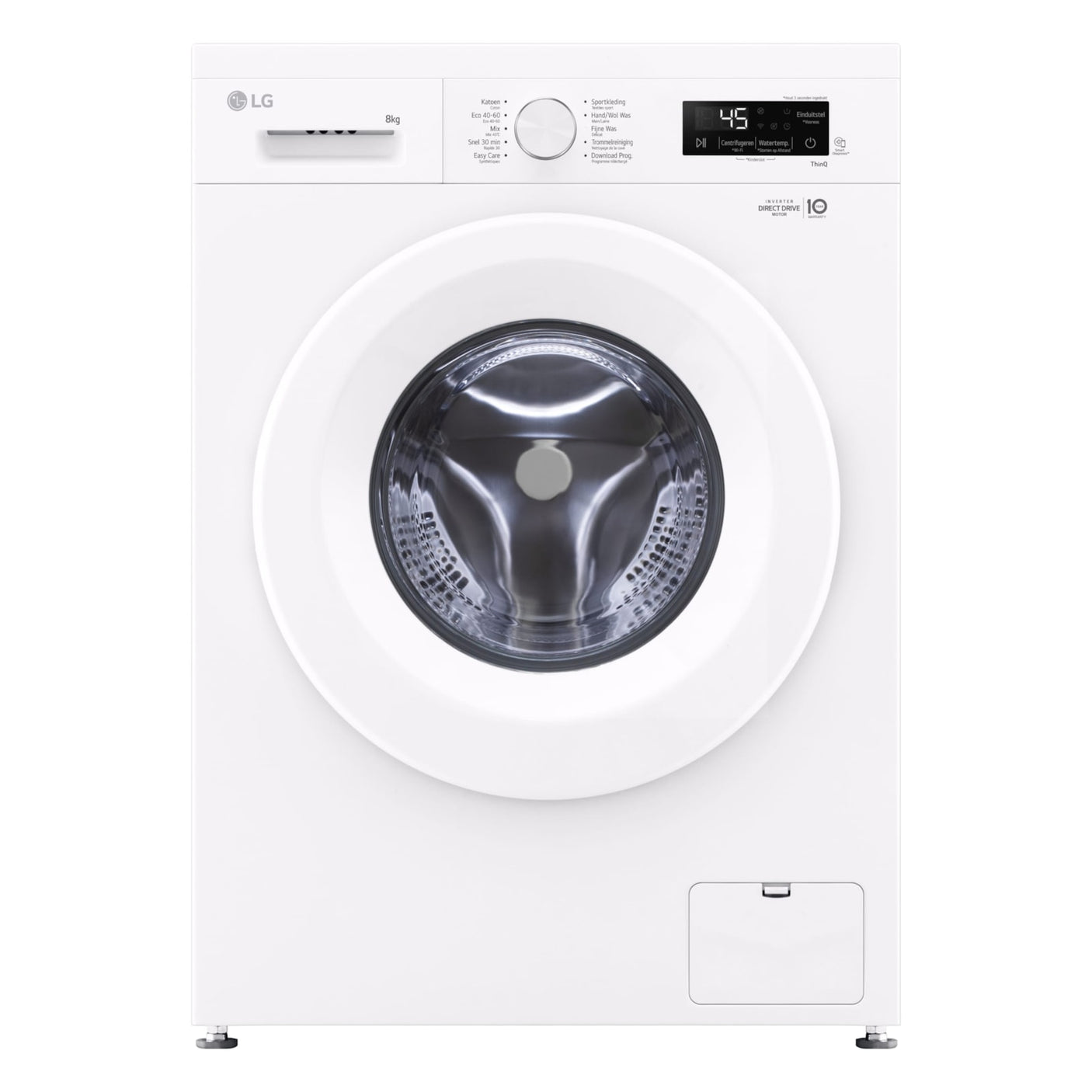 LG F4X1008NWH wasmachine