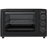 Wiggo WMO-E353(B) - Vrijstaande Oven - 35 liter - Zwart