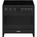 SMEG B95IMAN9 90cm breed Fornuis Antraciet