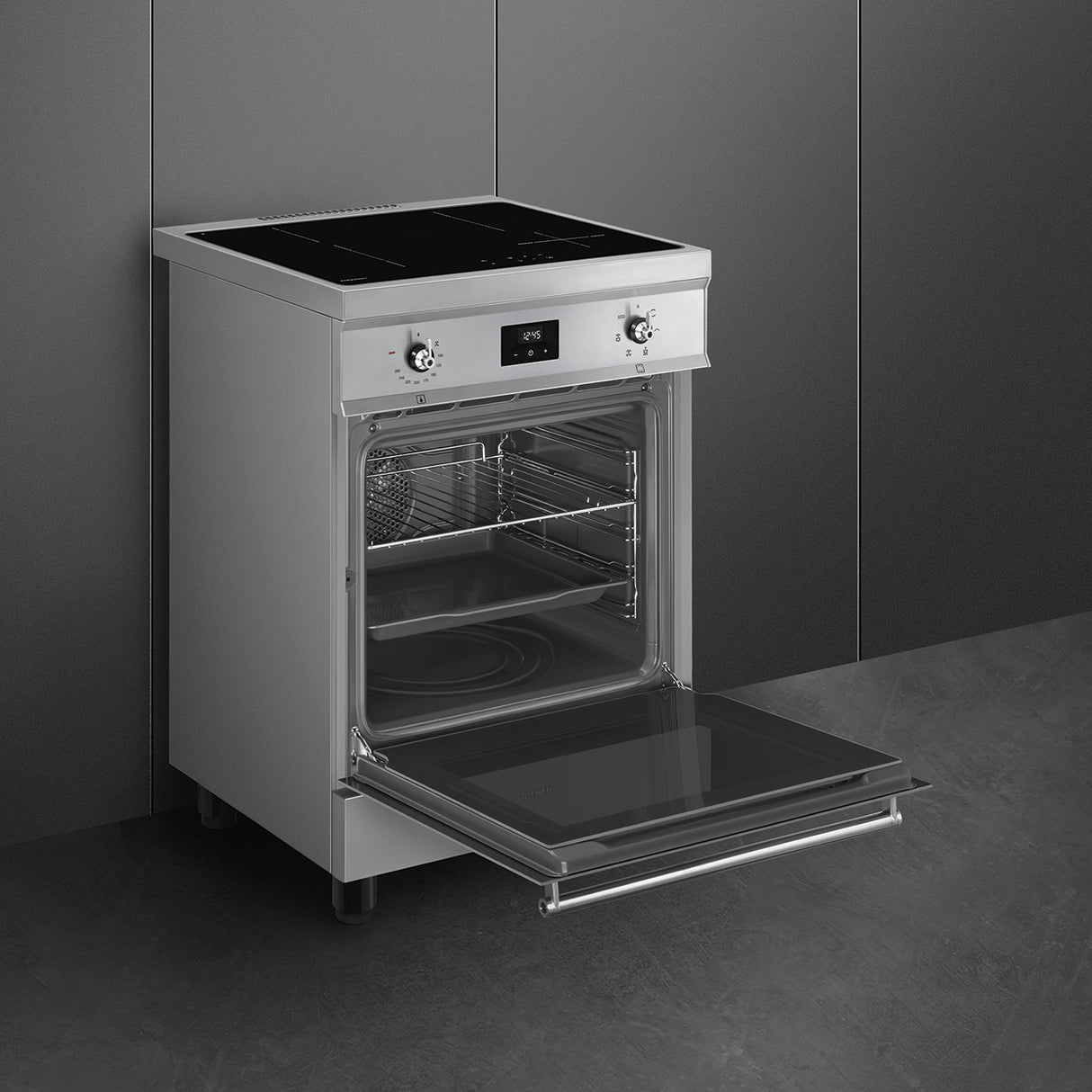 SMEG C6IMBLT2 60cm breed Fornuis Zwart