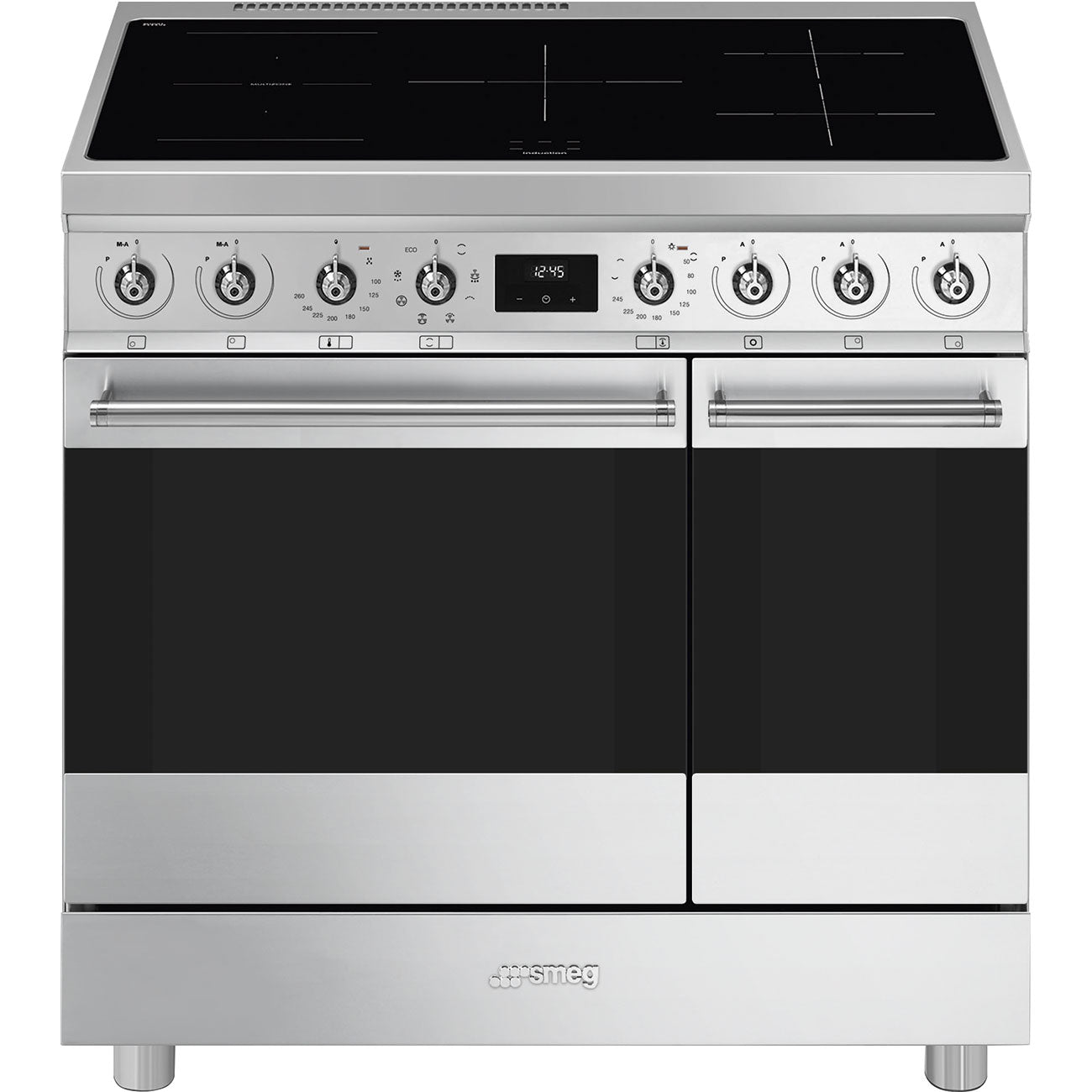 SMEG C92IMX2 90cm breed Fornuis RVS