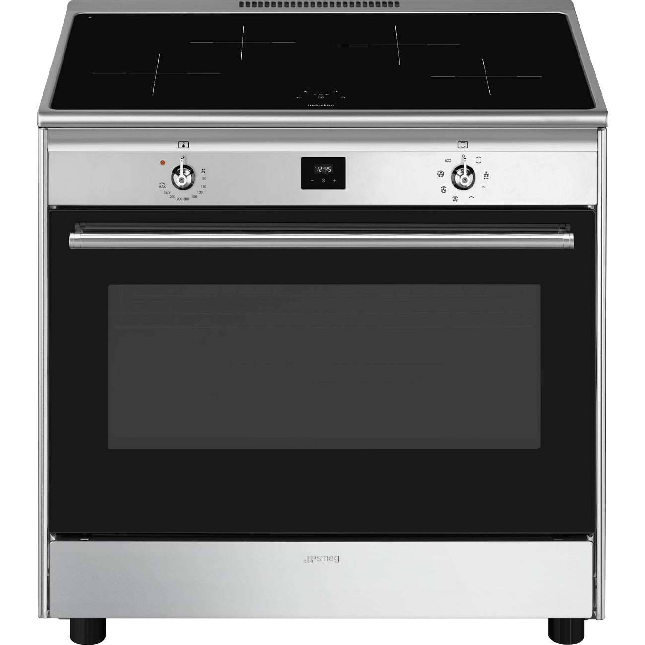 SMEG CG90CIXT 90cm breed Fornuis RVS