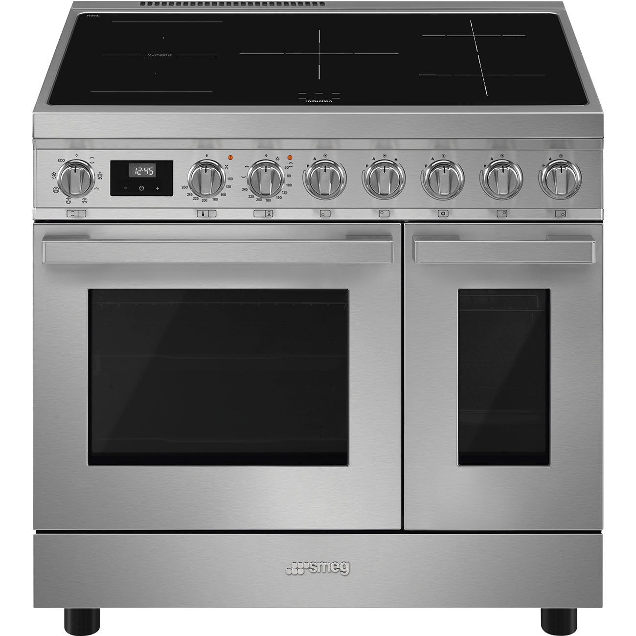 SMEG CPF92IMX 90cm breed Fornuis RVS