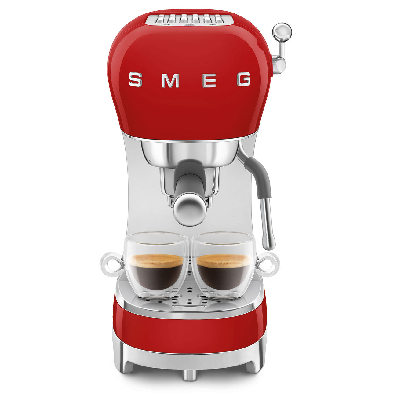 SMEG ECF02RDEU Handmatige espressomachine Espressomachine Rood