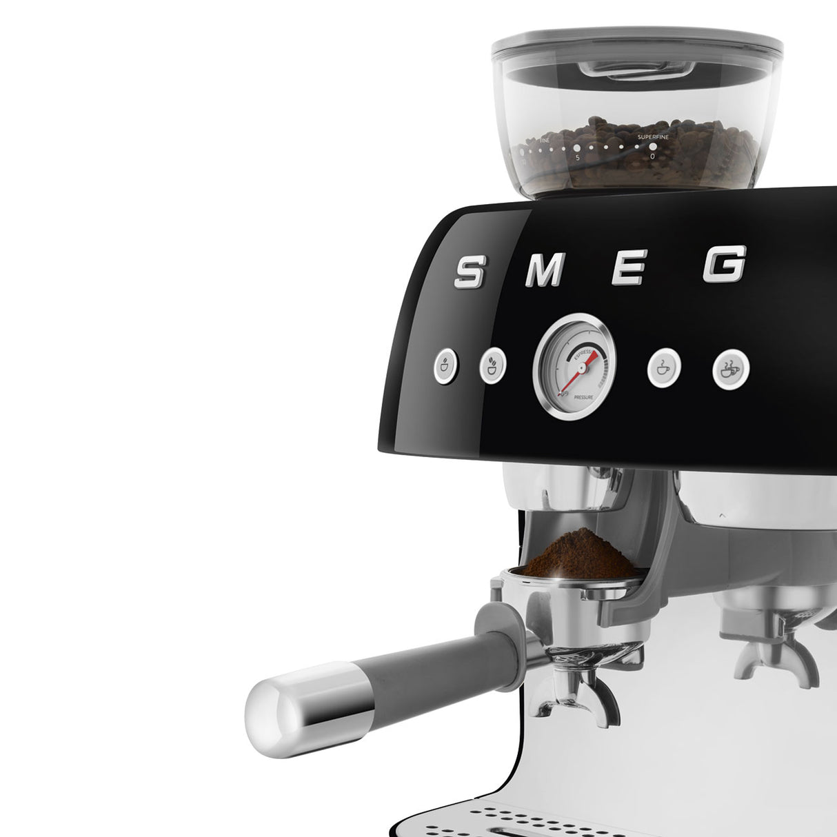 SMEG EGF03BLEU Handmatige espressomachine Espressomachine Zwart