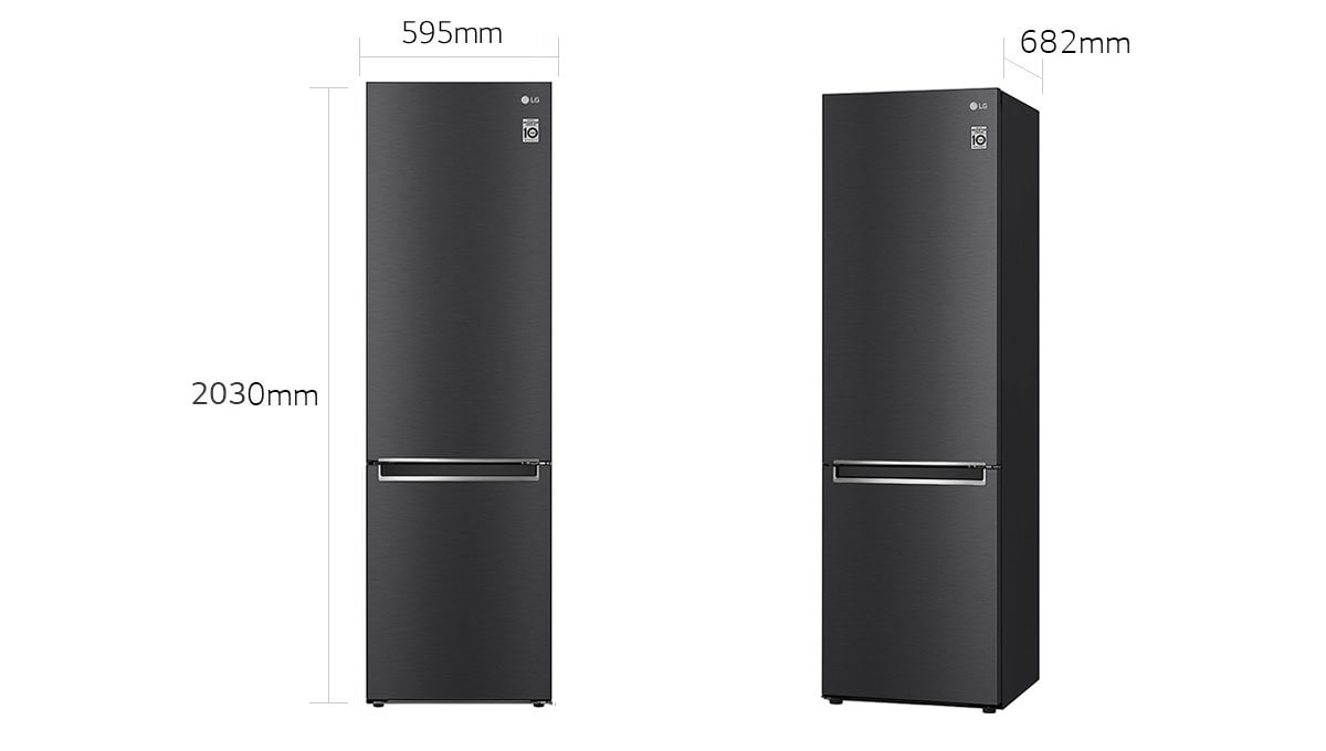 LG GBB72MCVGN koelvriescombinatie 203 cm hoog