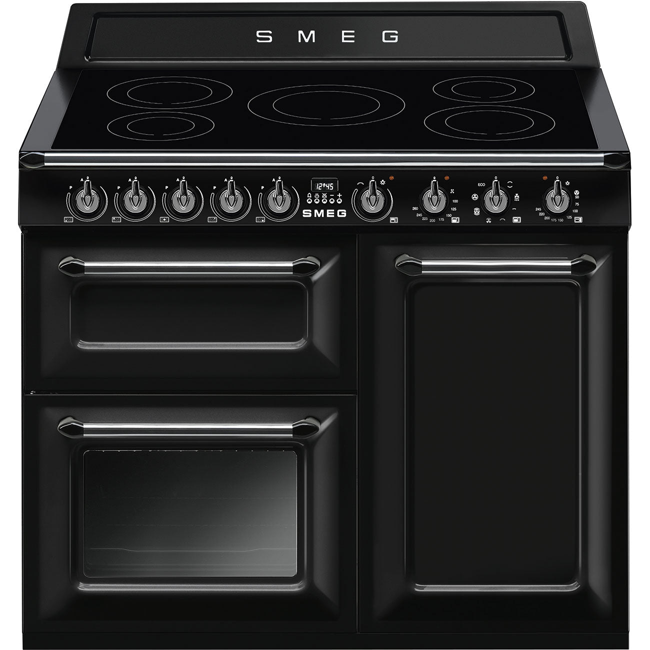 SMEG TR103IBL2 100cm breed Fornuis Zwart