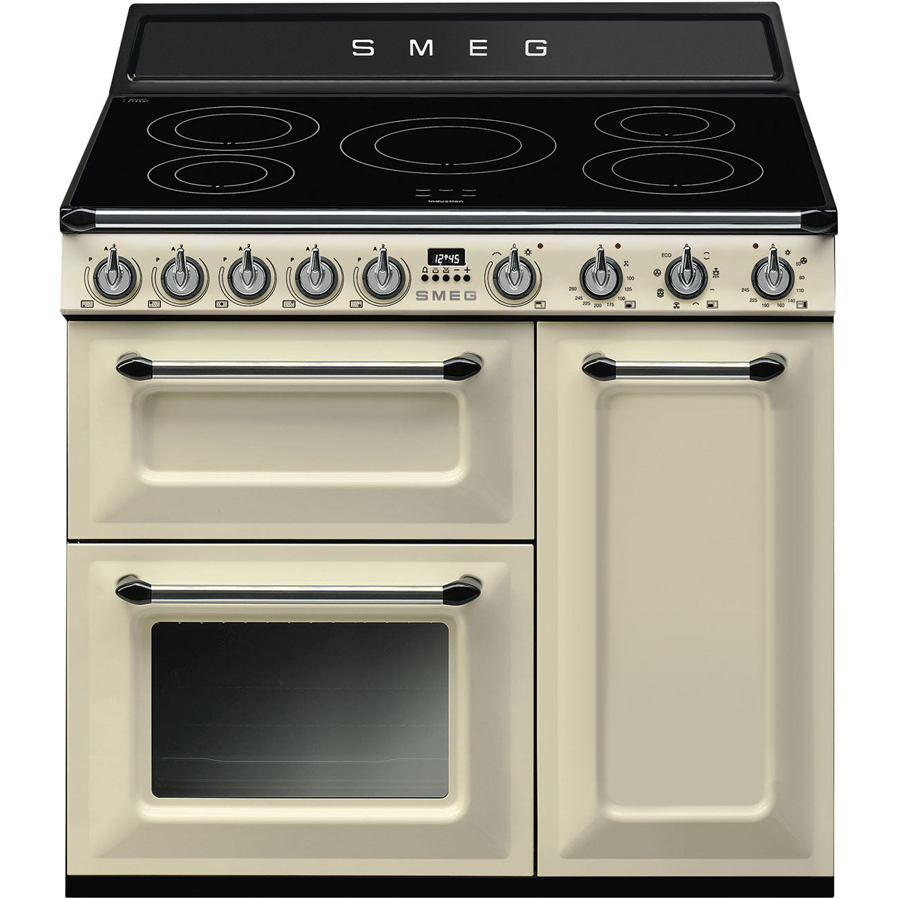 SMEG TR93IP2 90cm breed Fornuis Crème