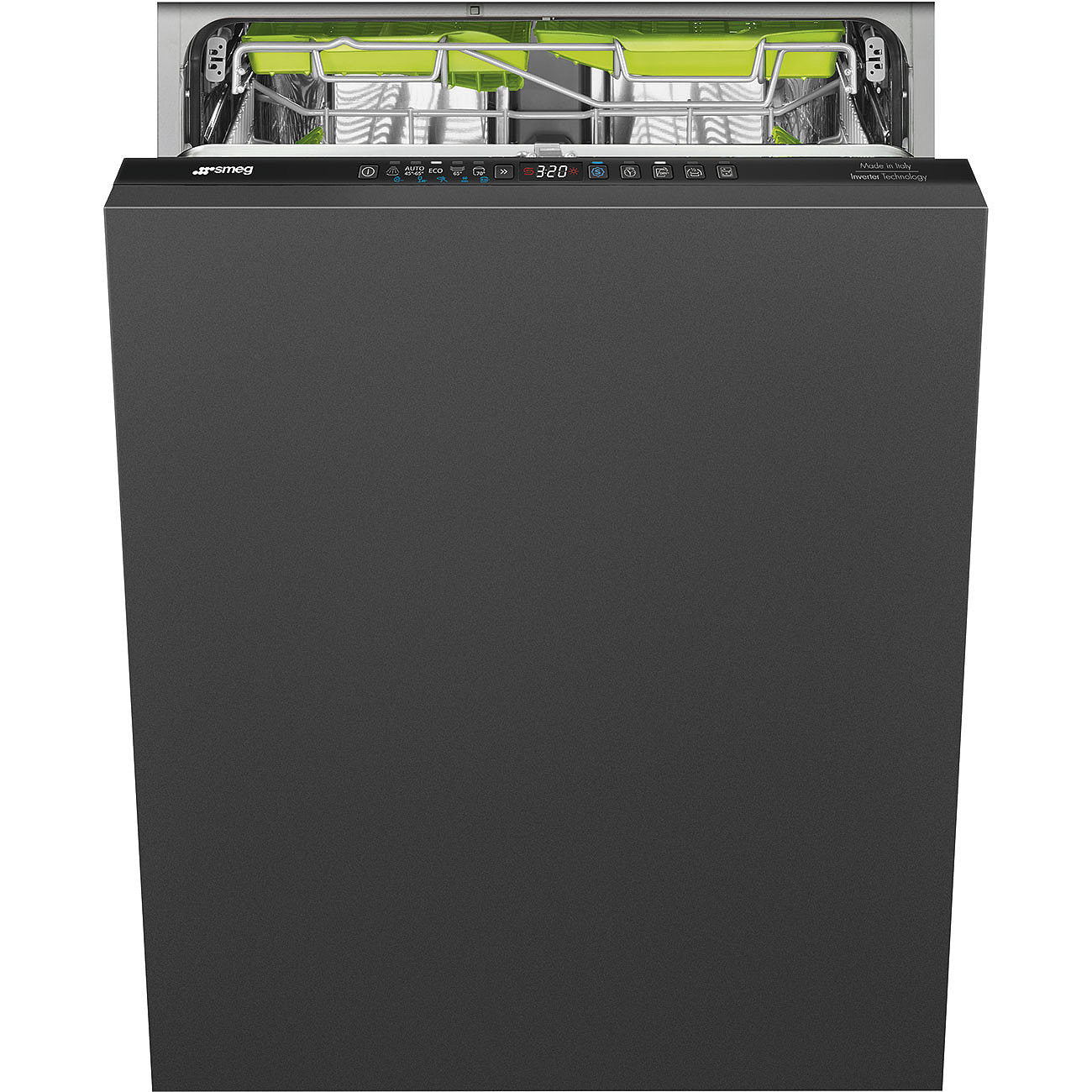 SMEG ST353BQL Volledig geïntegreerd Vaatwasser Zwart