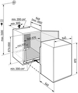 LIEBHERR IFSD3904 inbouw tafelmodel vriezer