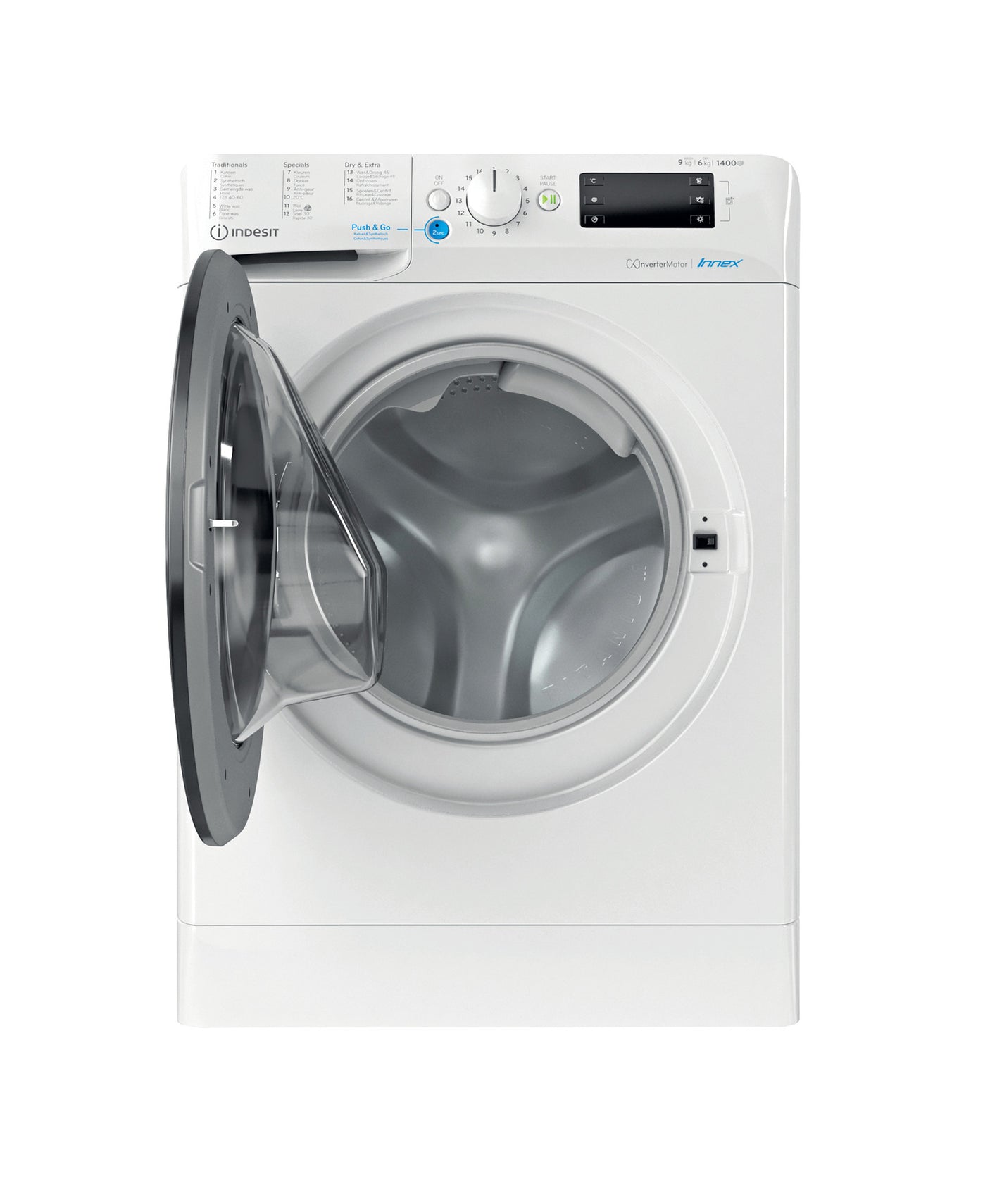 Indesit BDE 96435 9EWB BE Was-droogcombinatie Vrijstaand Voorbelading Wit D