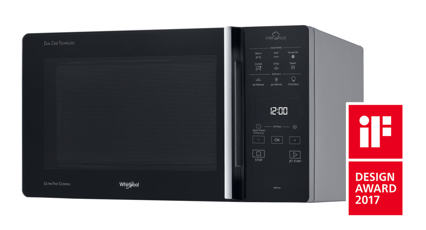 Whirlpool Chef Plus MCP 349 SL Aanrecht Combinatiemagnetron 25 l 800 W Zilver