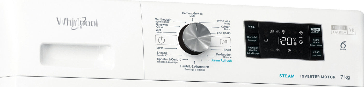 Whirlpool FFBBE 7458 BV F vrijstaande wasmachine