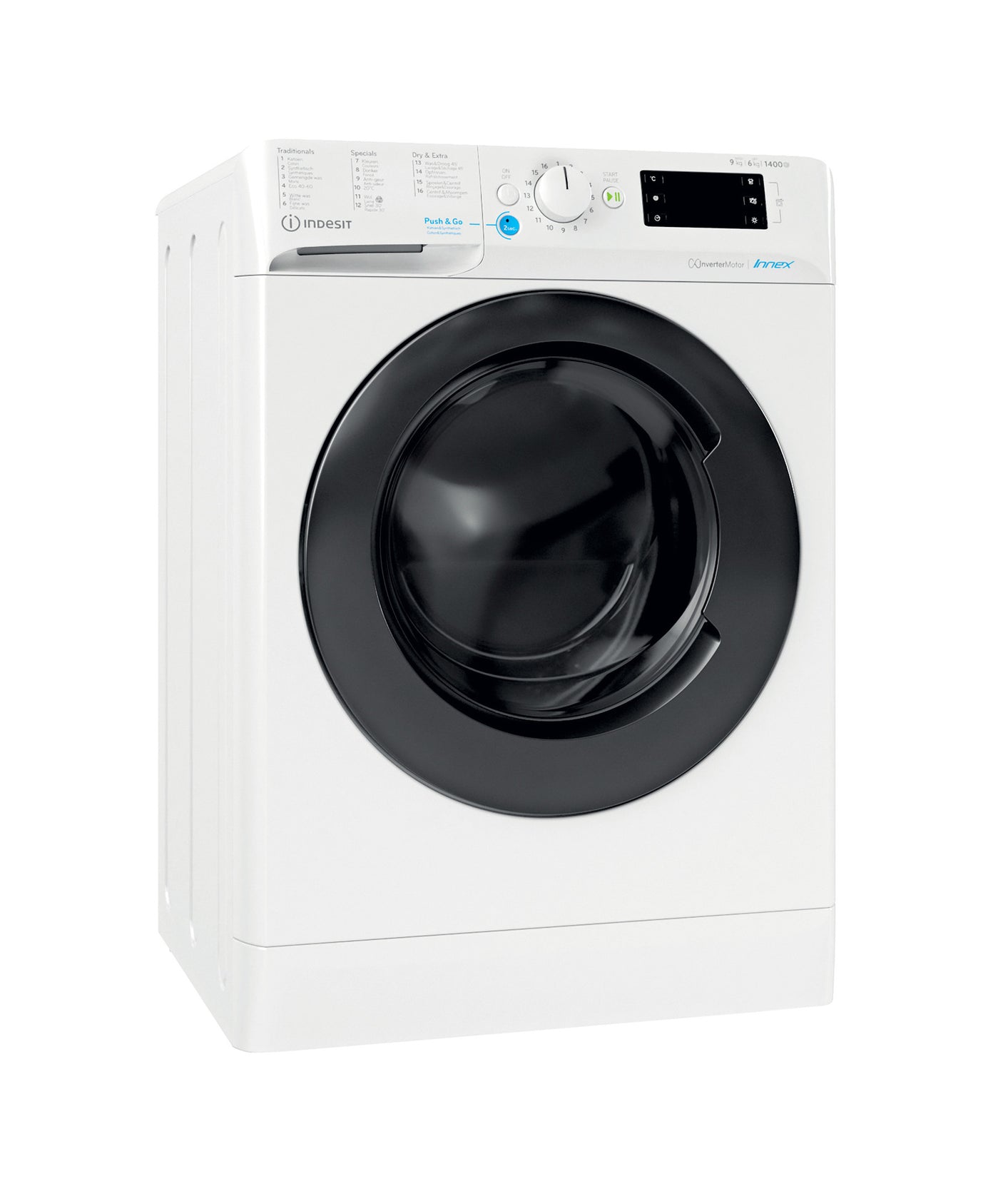 Indesit BDE 96435 9EWB BE Was-droogcombinatie Vrijstaand Voorbelading Wit D