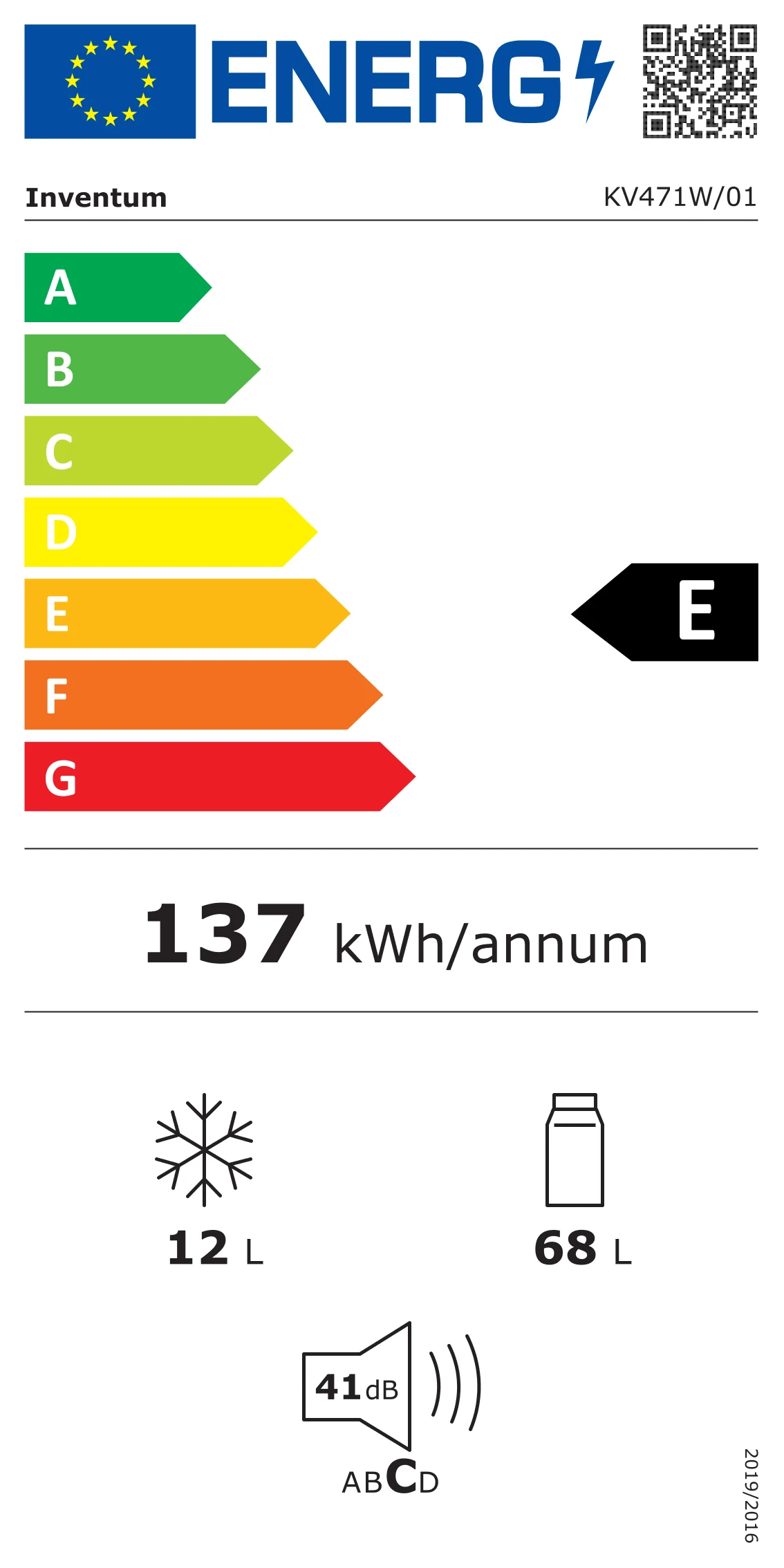 Inventum  KV471W Koelkast