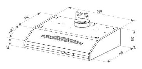 BEKO-CFB6433X-INBOUWTEKENING