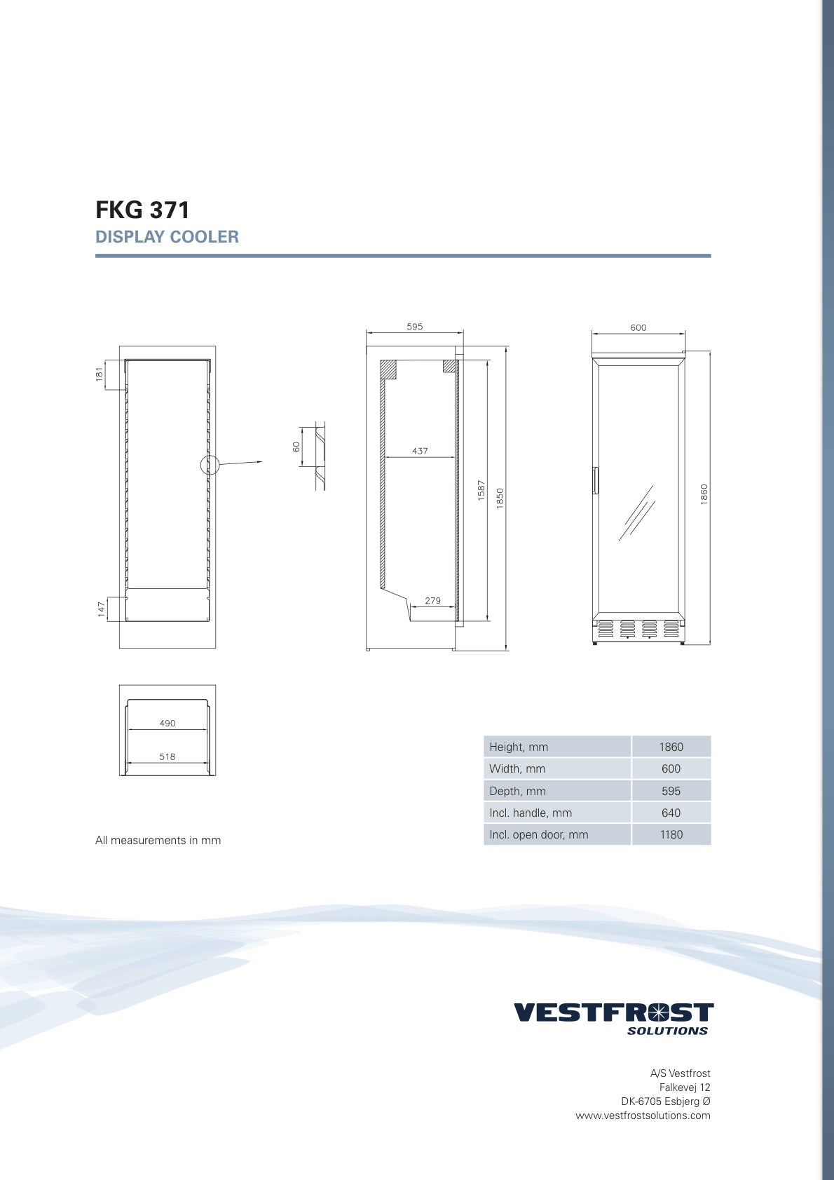 VESTFROST-FKG371-INBOUWTEKENING